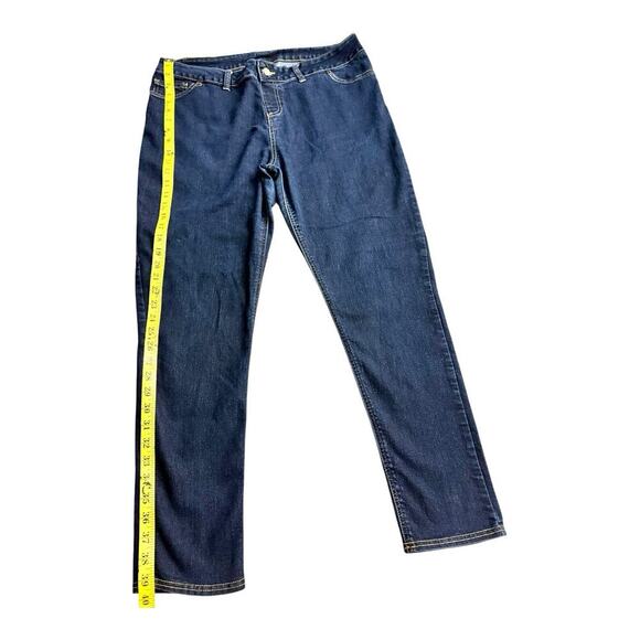 Women's Bobbie Brooks Dark Blue Denim Stretch Jeans Back Pockets. ( Sz 1X 16/18) - Picture 5 of 7